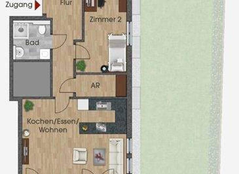 Wohnung zum Kauf 460.000 € 3 Zimmer 75,3 m² 1. Geschoss Freilassing 83395