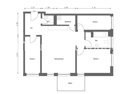 Wohnung zur Miete Tauschwohnung 1.300 € 4 Zimmer 100 m² 3. Geschoss Connewitz Leipzig 04277