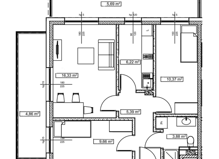 Wohnung zum Kauf 192.000 € 3 Zimmer 62,4 m² frei ab sofort Daglezji Dziwnów 72-420