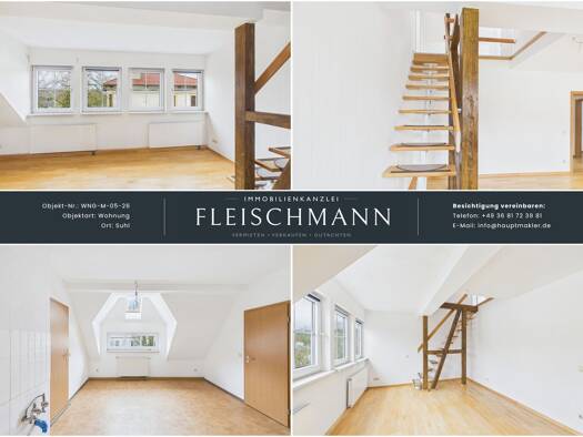 Maisonette zur Miete 560 € 5,5 Zimmer 91 m² 3. Geschoss Bahnhofstr. 18a Suhl 98527