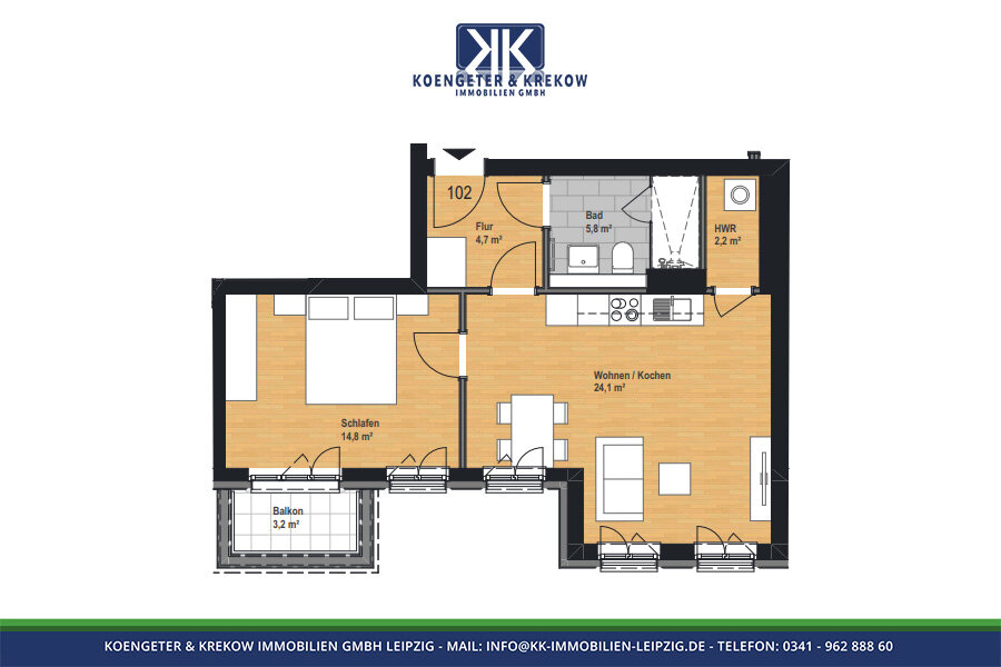 Wohnung zur Miete 768 € 2 Zimmer 54,8 m²<br/>Wohnfläche 1.<br/>Geschoss Prager Straße 109 Reudnitz-Thonberg Leipzig 04317