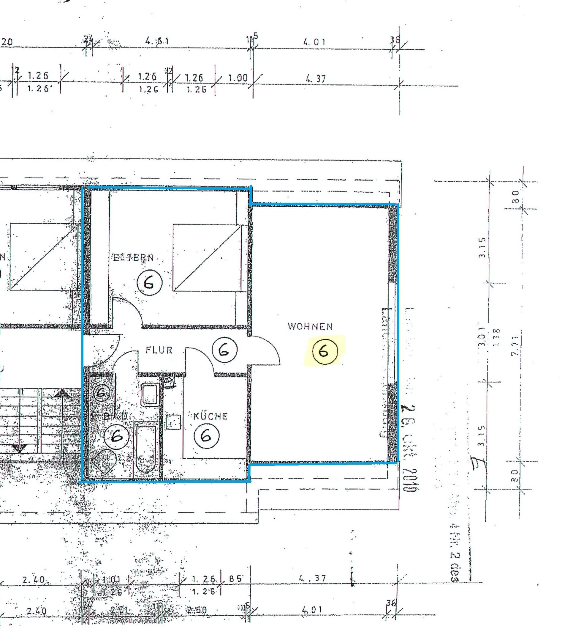 Wohnung zum Kauf 114.000 € 2 Zimmer 70 m²<br/>Wohnfläche 3.<br/>Geschoss Bleckede Bleckede 21354