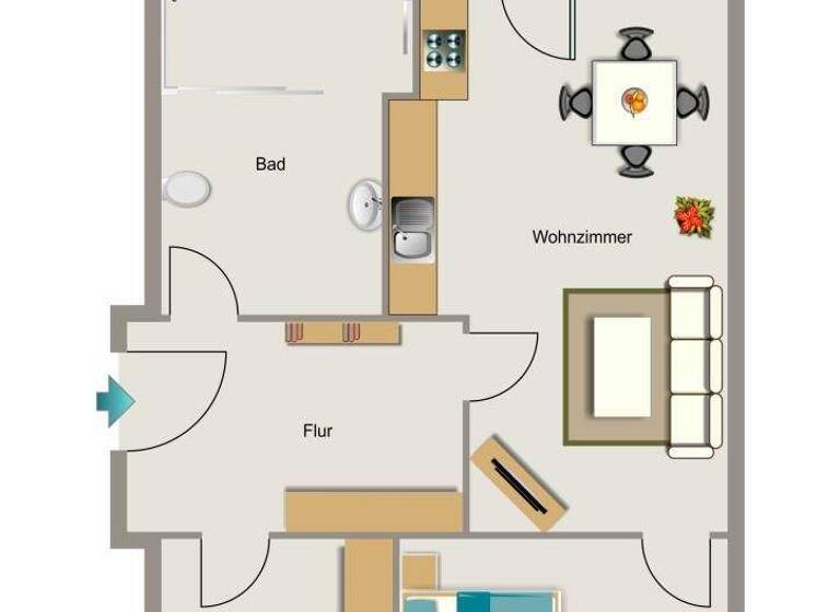 Wohnung zur Miete nur mit Wohnberechtigungsschein 342 € 3 Zimmer 51,9 m² 1. Geschoss Stegerwaldstraße 15 Waltrop 45731