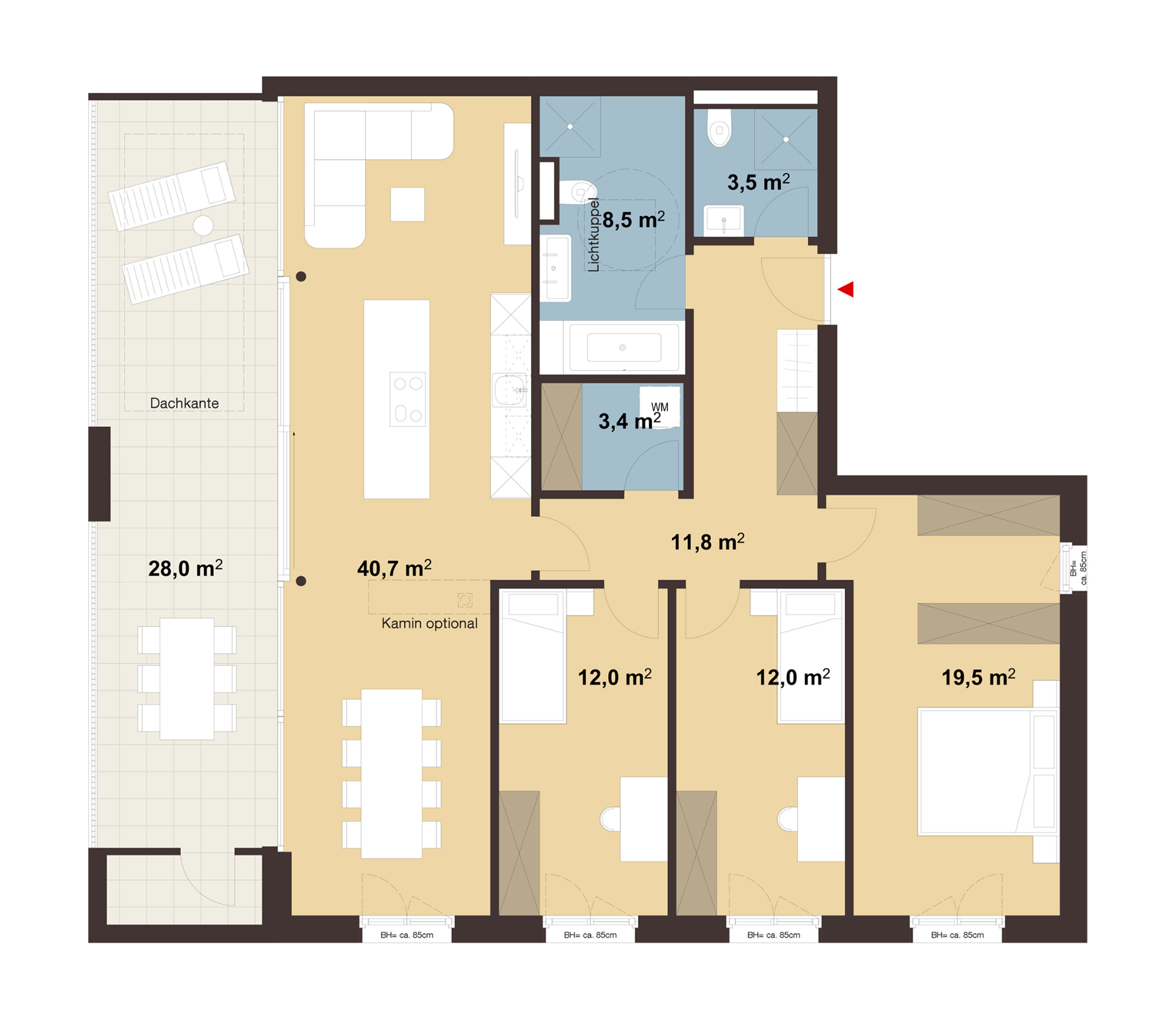 Wohnung zum Kauf 1.099.000 € 4 Zimmer 111,4 m²<br/>Wohnfläche Ackerweg Feldkirch 6800