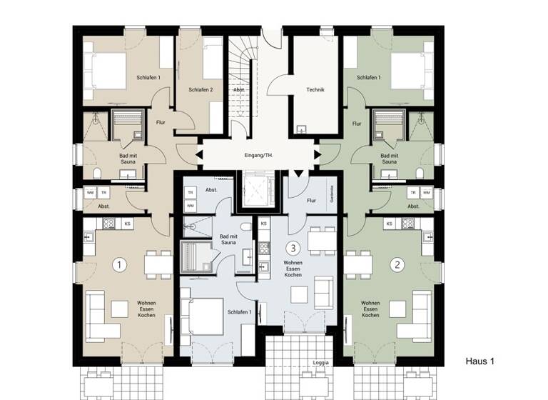 Wohnung zum Kauf - Erstbezug 349.900 € 2 Zimmer 71,3 m² frei ab 01.12.2026 Dornumersiel Dornum 26553