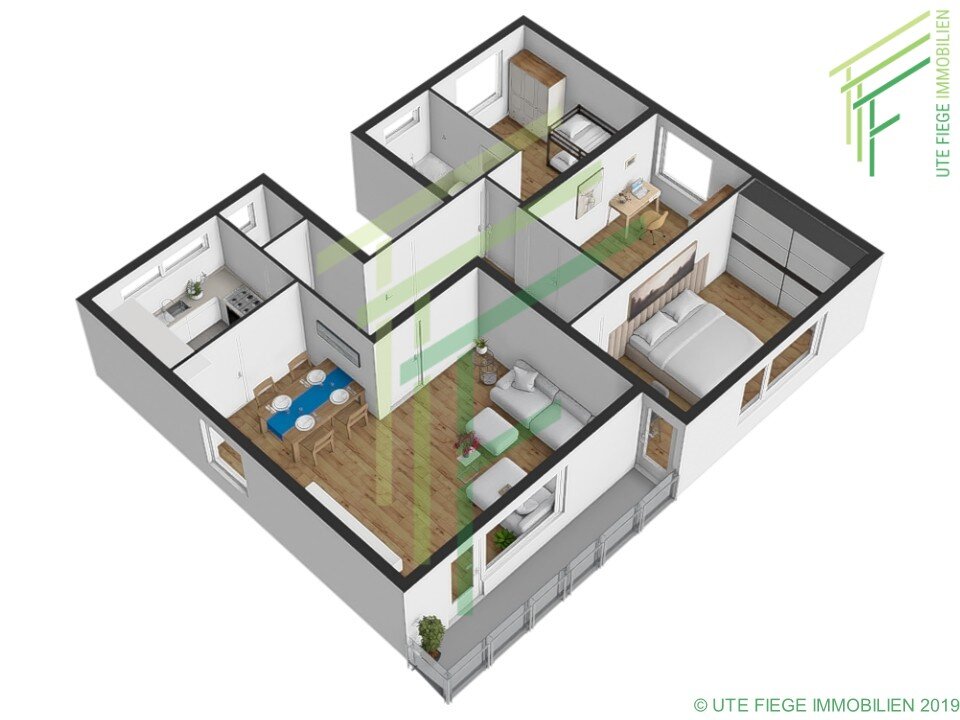 Wohnung zur Miete 1.235 € 4 Zimmer 100,3 m²<br/>Wohnfläche EG<br/>Geschoss Lämmerspiel Mühlheim am Main 63165