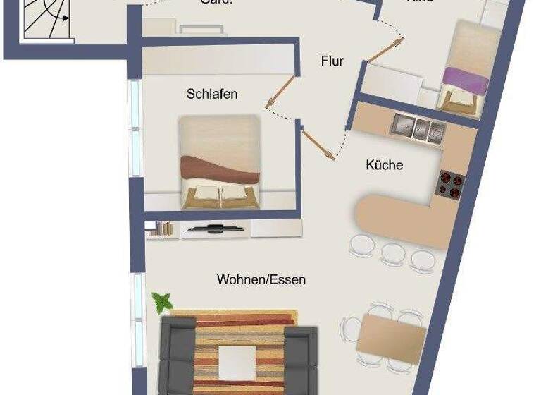 Wohnung zum Kauf 360.000 € 3,5 Zimmer 75,6 m² Obertürkheim Stuttgart / Obertürkheim 70329