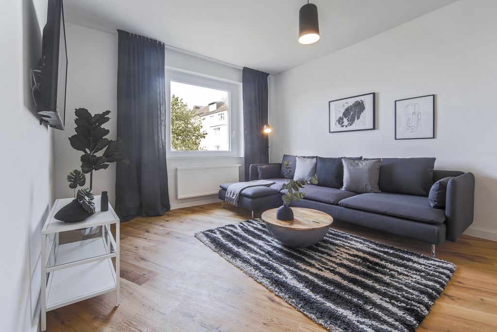 Wohnung zur Miete Wohnen auf Zeit 1.600 € 2 Zimmer 60 m²<br/>Wohnfläche 01.02.2025<br/>Verfügbarkeit Birkenstr. Flingern - Nord Düsseldorf 40233