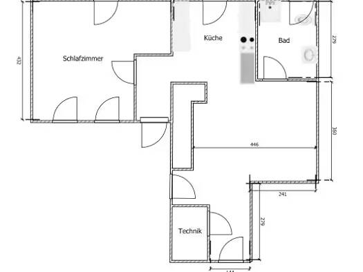 Terrassenwohnung zur Miete 475 € 2,5 Zimmer 56 m² Geschoss EG/1 frei ab sofort Voggendorf Uehlfeld 91486