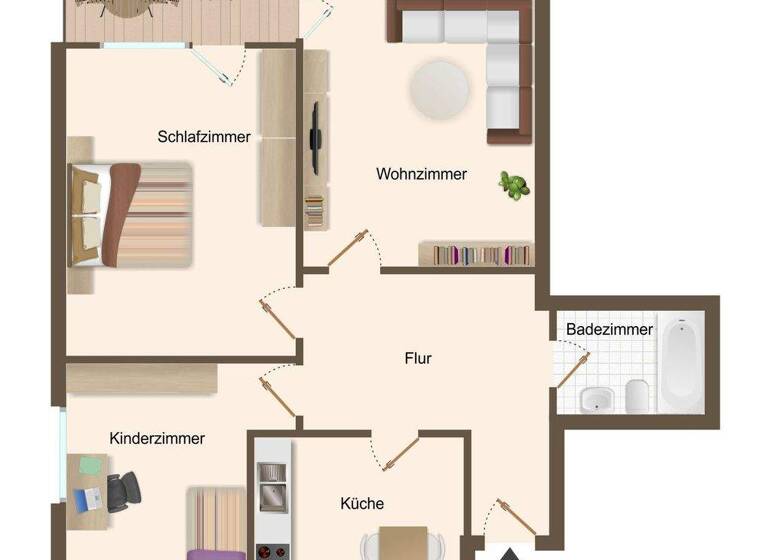 WG-Zimmer zum Kauf 149.000 € 3 Zimmer 80 m² 2. Geschoss Stadt Ibbenbüren 49477