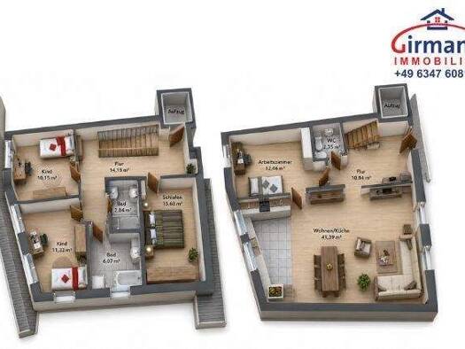 Maisonette zum Kauf 336.500 € 5 Zimmer 127 m² Geschoss 2/3 frei ab 01.10.2027 Untere Hauptstraße 12 Lustadt 67363