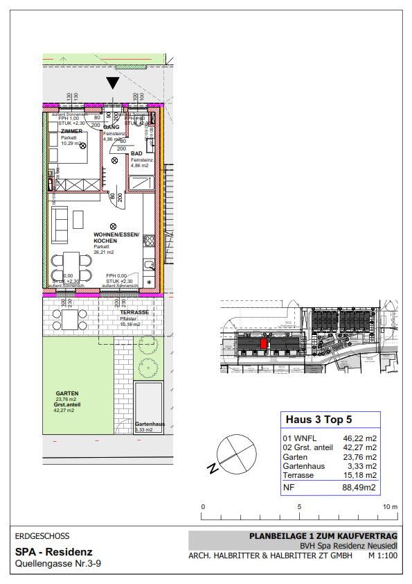 Wohnung zum Kauf 268.000 € 2 Zimmer 46,2 m²<br/>Wohnfläche Neusiedl am See 7100