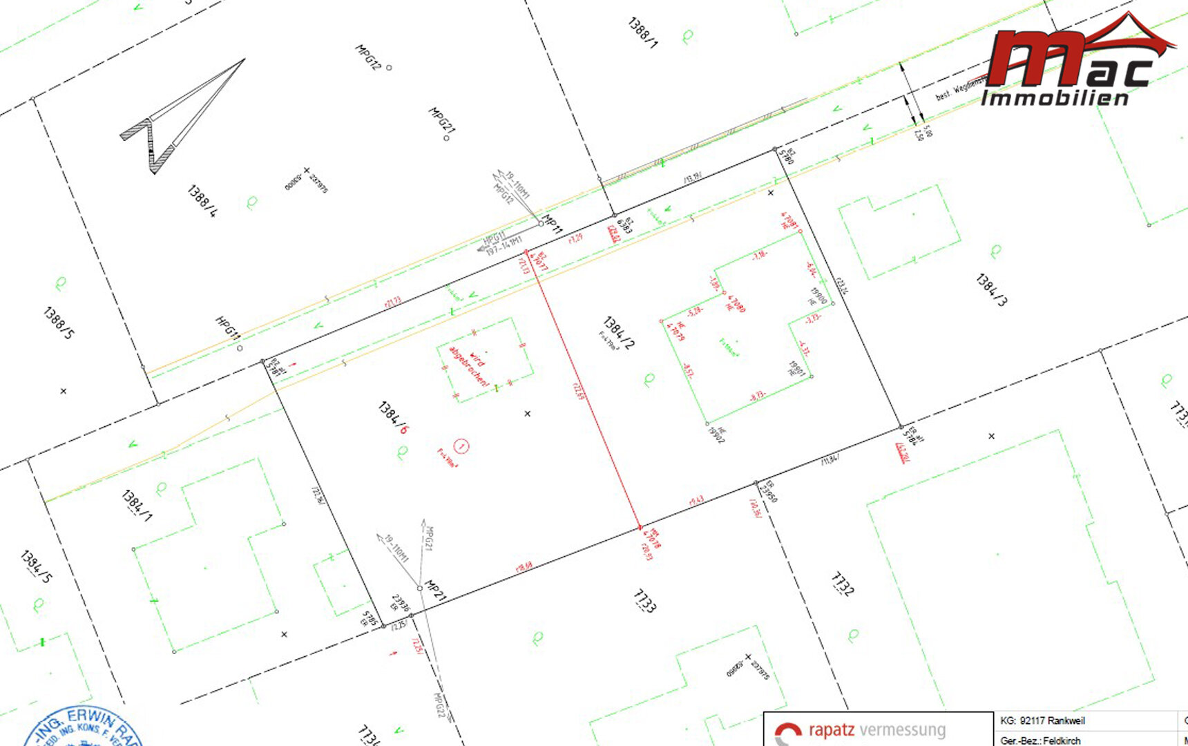 Grundstück zum Kauf 449.000 € 478 m²<br/>Grundstück Karmelweg 5 Rankweil 6830