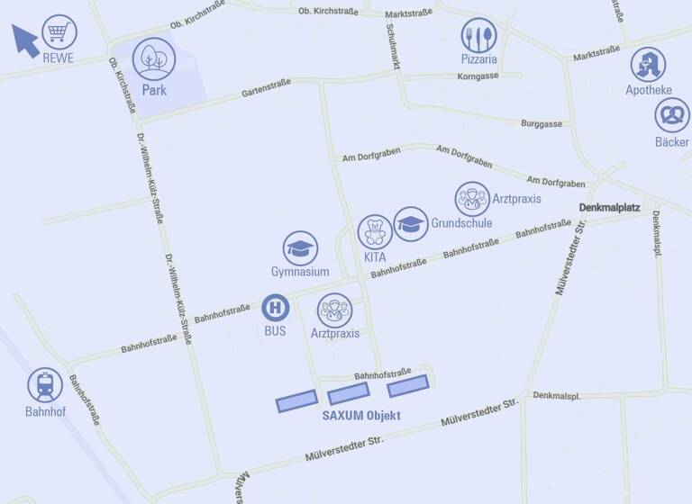 Wohnung zur Miete 280 € 2 Zimmer 48,7 m²<br/>Wohnfläche 2.<br/>Geschoss ab sofort<br/>Verfügbarkeit Bahnhofstr. 14f Großengottern 99991