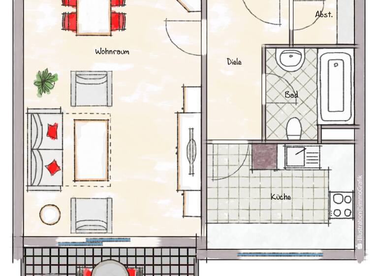 Wohnung zum Kauf 157.000 € 1 Zimmer 45 m²<br/>Wohnfläche Frauenaurach Erlangen 91056