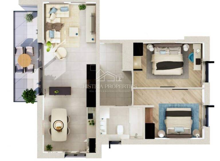 Wohnung zum Kauf 240.000 € 3 Zimmer 1. Geschoss Porec 52440