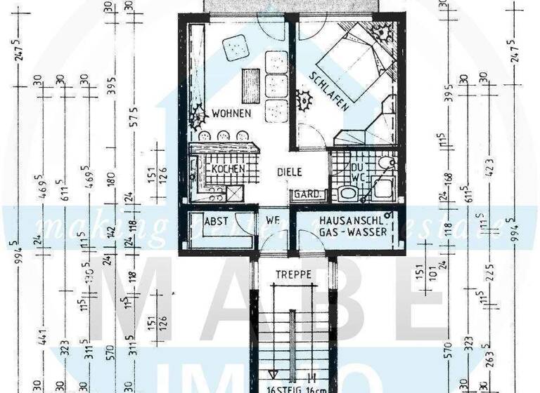 Wohnung zur Miete 260 € 2 Zimmer 44 m² Kaisergrubenstraße 9 Gersdorf 09355