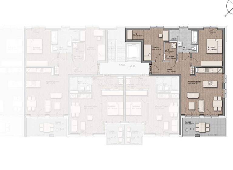 Wohnung zur Miete - Erstbezug 1.399 € 3 Zimmer 83,2 m² 2. Geschoss frei ab 01.04.2026 Süsterfeldwinkel 41 Aachen 52072