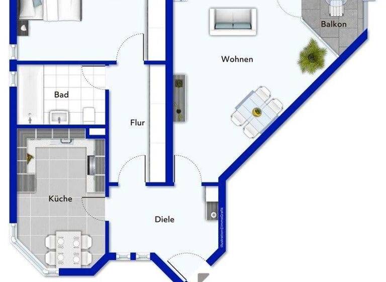 WG-Zimmer zum Kauf 408.000 € 2 Zimmer 85 m² 1. Geschoss Spandau Berlin 13595