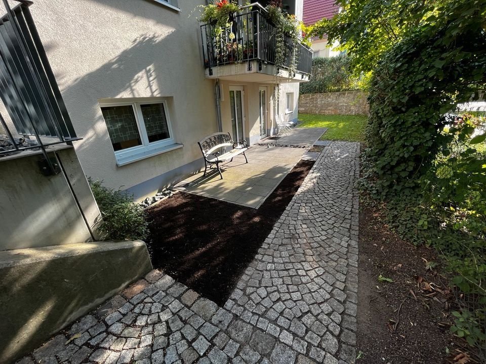 Terrassenwohnung zur Miete 480 € 1,5 Zimmer 42 m²<br/>Wohnfläche EG<br/>Geschoss 01.01.2025<br/>Verfügbarkeit Amtsstr. 5 Loschwitz (Körnerplatz) Dresden 01326