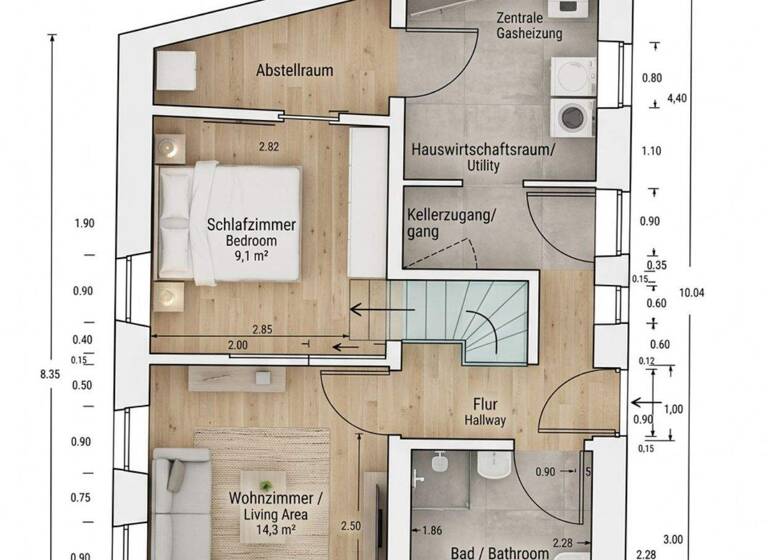 Einfamilienhaus zum Kauf 275.000 € 4 Zimmer 69 m² 77 m² Grundstück Balzholz Beuren bei Nürtingen 72660