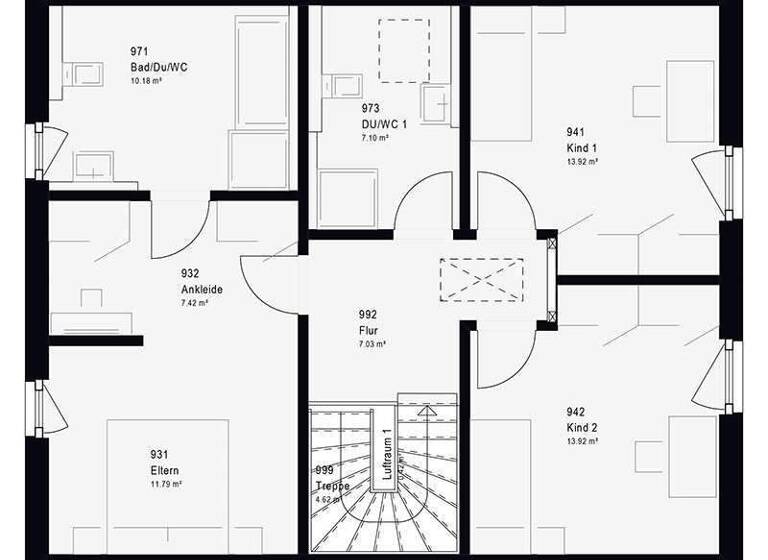 Einfamilienhaus zum Kauf provisionsfrei 274.249 € 5 Zimmer 145 m² 697 m² Grundstück Unterhaun Hauneck 36282
