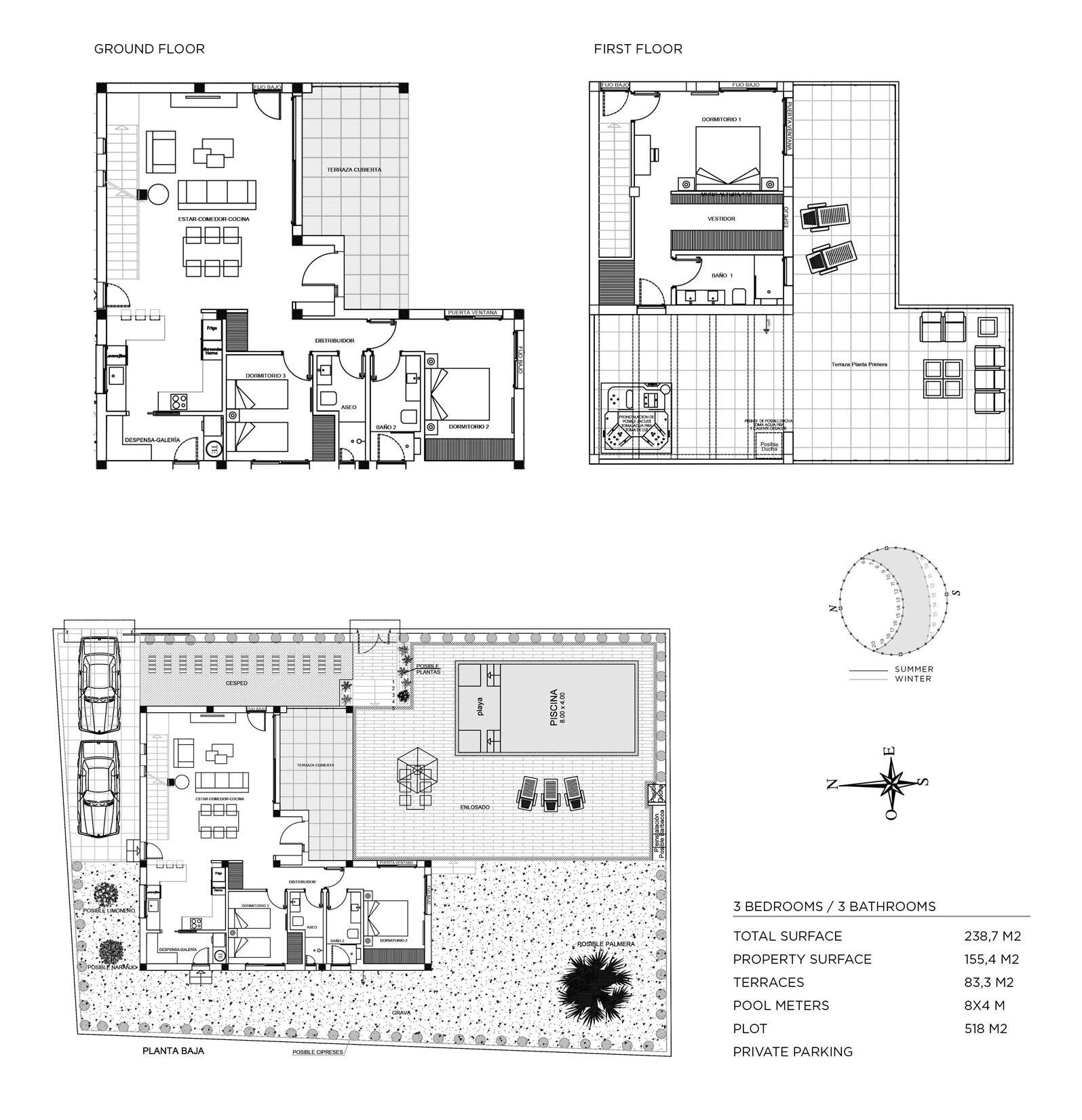 Einfamilienhaus zum Kauf provisionsfrei 832.725 € 4 Zimmer 155 m²<br/>Wohnfläche 518 m²<br/>Grundstück CIUDAD QUESADA