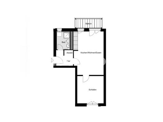 Wohnung zur Miete Tauschwohnung 350 € 2 Zimmer 51,5 m² 3. Geschoss Otterndorf Hamburg 22119