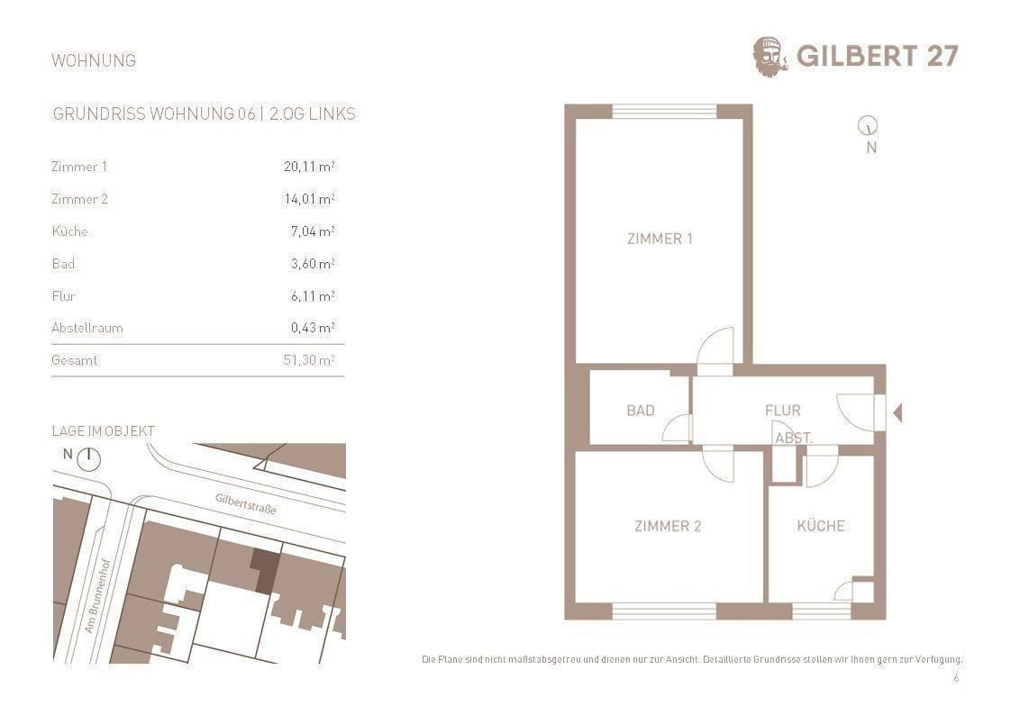 Wohnung zum Kauf provisionsfrei als Kapitalanlage geeignet 279.000 € 2 Zimmer 51,3 m²<br/>Wohnfläche Gilbertstraße 27 St.Pauli Hamburg 22767