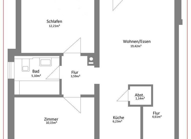 Wohnung zum Kauf 225.000 € 3 Zimmer 63 m² 1. Geschoss Eppertshausen 64859
