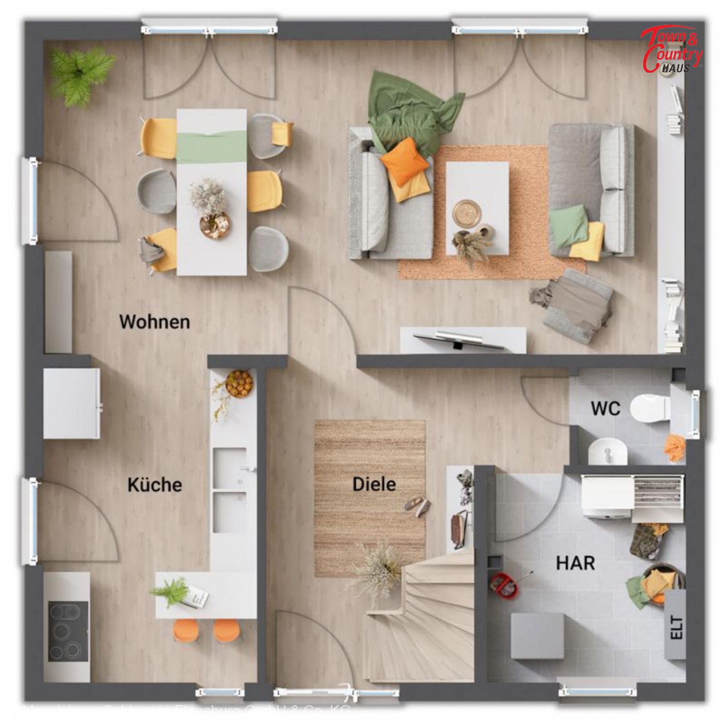 Stadthaus zum Kauf provisionsfrei 371.930 € 4 Zimmer 123,4 m²<br/>Wohnfläche 556 m²<br/>Grundstück Schuby 24850