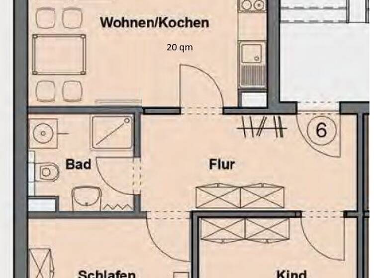 WG-Zimmer zur Miete - Erstbezug 992 € 3 Zimmer 66 m² 2. Geschoss frei ab 01.06.2026 Georg-Schwarz-Straße 161 Leutzsch Leipzig / Leutzsch 04179