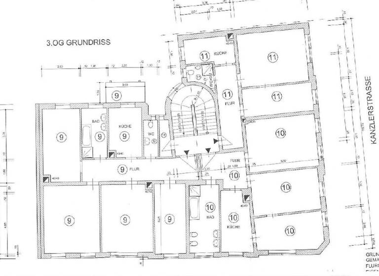 Wohnung zur Miete 335 € 2 Zimmer 53 m² 4. Geschoss frei ab sofort Henriettenstr 23 Kaßberg Chemnitz 09112