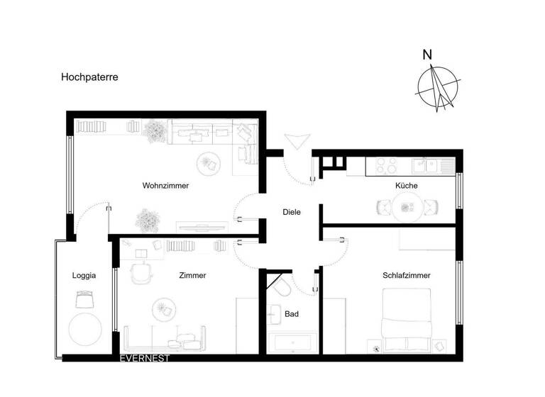 Wohnung zum Kauf 311.000 € 3 Zimmer 78 m² Stierstadt Oberursel (Taunus) 61440