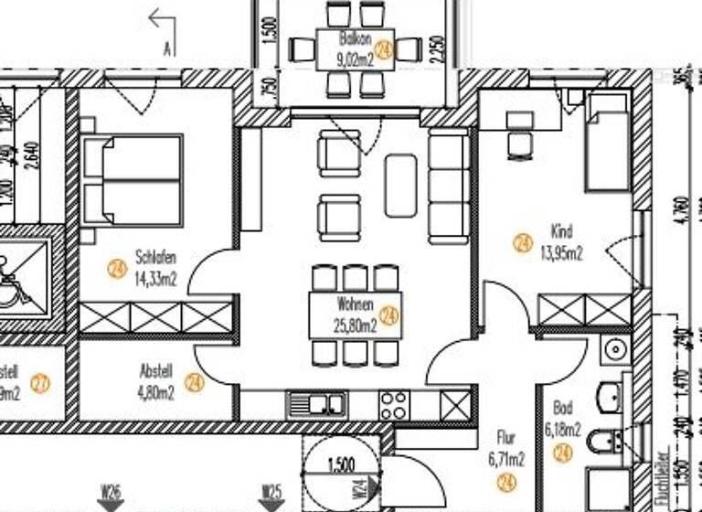 Wohnung zum Kauf provisionsfrei 415.000 € 3 Zimmer 76,3 m²<br/>Wohnfläche 1.<br/>Geschoss Gewerbestraße 15 Mettenheim-Hart Mettenheim 84562