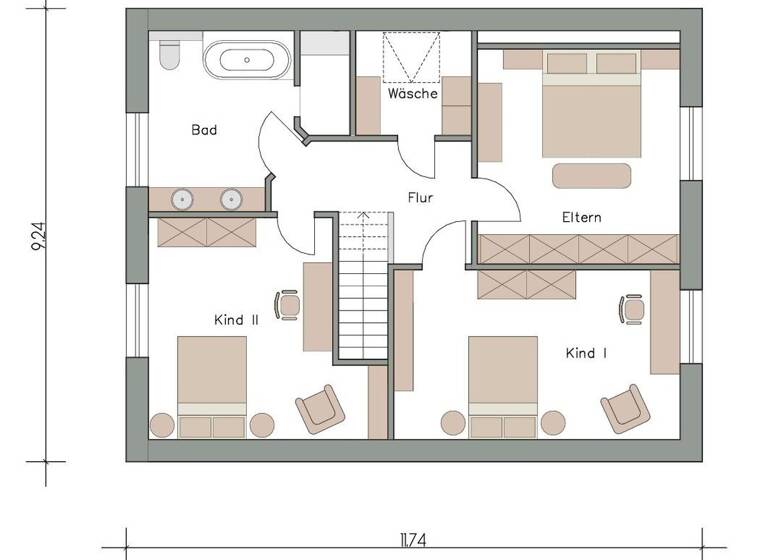 Einfamilienhaus zum Kauf - Erstbezug provisionsfrei 349.000 € 3 Zimmer 105 m² 520 m² Grundstück Ihlowerhörn Ihlowerfehn 26632