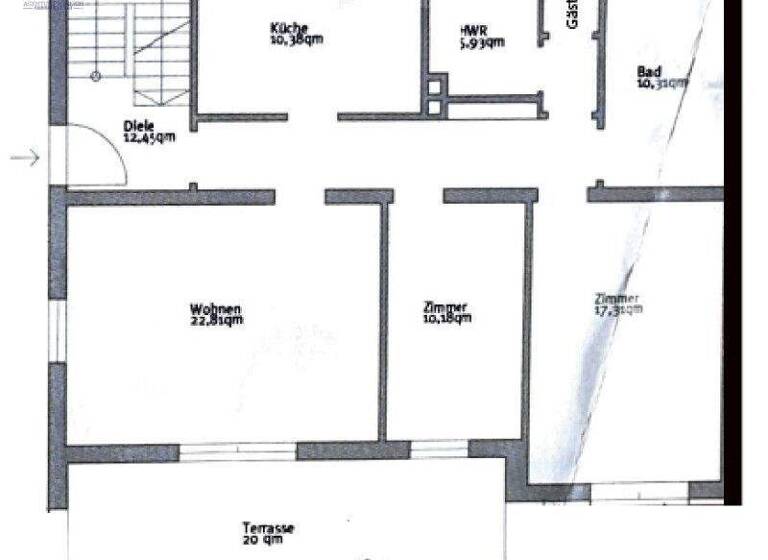 Wohnung zur Miete 1.760 € 3,5 Zimmer 94,7 m² EG Otterfing / Bergham 83624