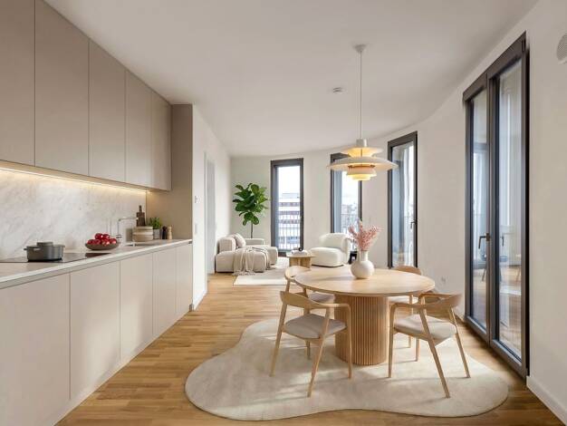 Penthouse zum Kauf - Erstbezug provisionsfrei 723.600 € 2 Zimmer 96,5 m² 6. Geschoss Weimarer Straße 1 Charlottenburg Berlin 10625