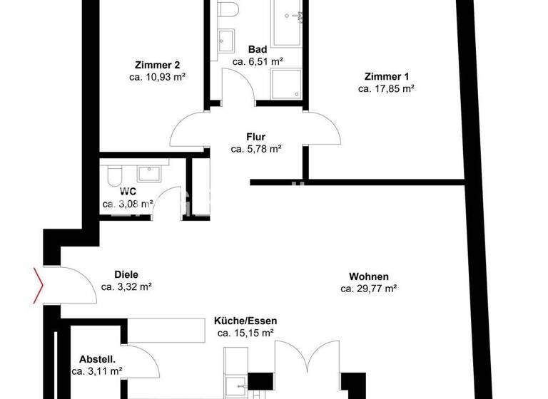 Wohnung zum Kauf 449.000 € 3 Zimmer 100 m² Buchholz Buchholz in der Nordheide 21244