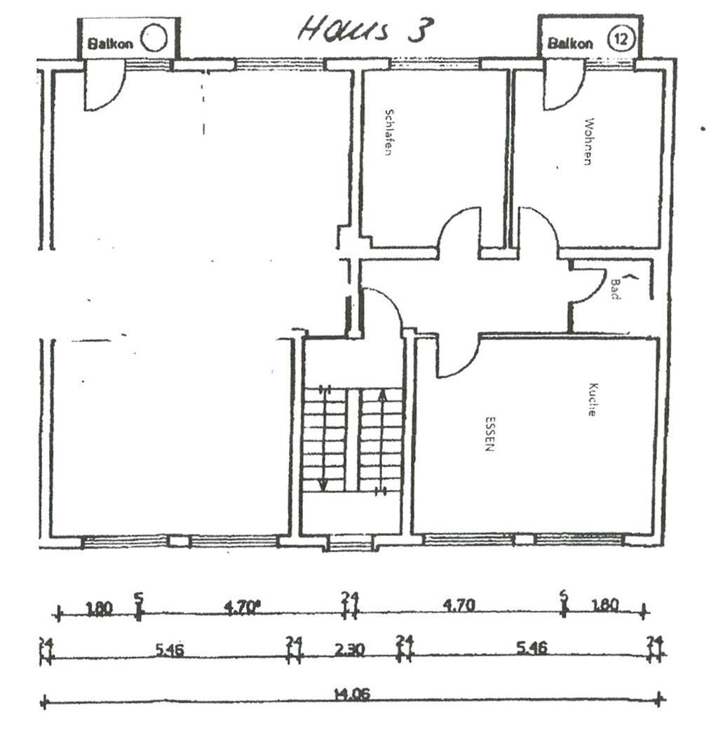 Wohnung zum Kauf 90.000 € 2 Zimmer 60 m²<br/>Wohnfläche 1.<br/>Geschoss Nordviertel Essen 45141