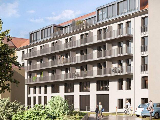 Wohnung zum Kauf - Neubau provisionsfrei 654.000 € 3 Zimmer 99,7 m² 2. Geschoss frei ab 01.06.2028 Prymstraße 4 Altstadt Würzburg 97070