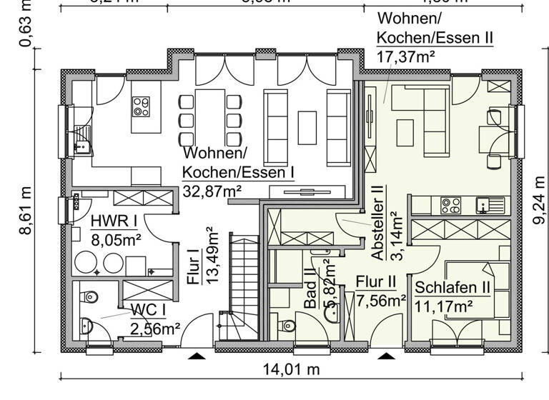 Mehrfamilienhaus zum Kauf 420.000 € 7 Zimmer 202 m²<br/>Wohnfläche 700 m²<br/>Grundstück Neu-Vehlefanz Oberkrämer 16727