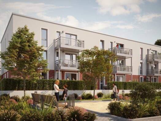 Wohnung zur Miete - Erstbezug 527 € 2,5 Zimmer 49,2 m² 1. Geschoss frei ab 01.04.2026 Lansingfeld 31 Röllinghausen Recklinghausen 45663