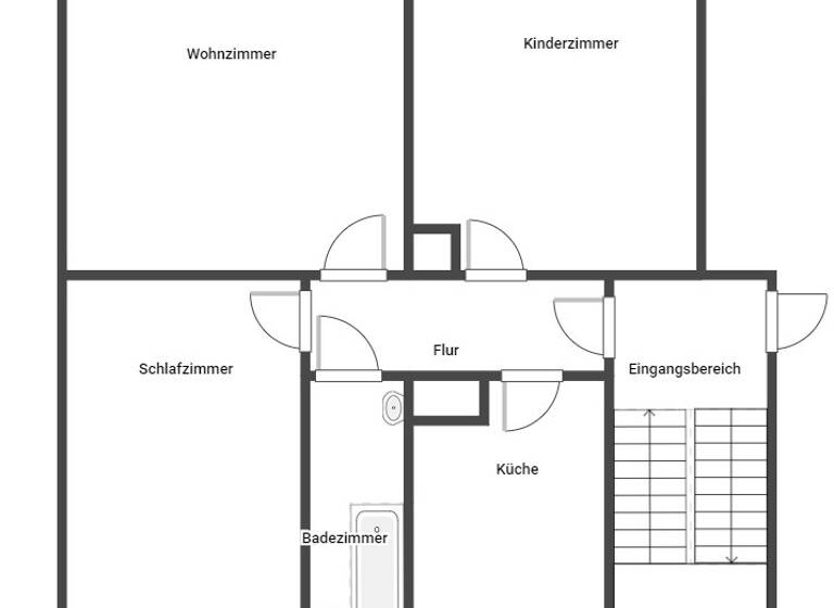 Wohnung zur Miete 649 € 3 Zimmer 61,5 m² 2. Geschoss Stiftswaldstraße 39 Innenstadt Kaiserslautern 67657