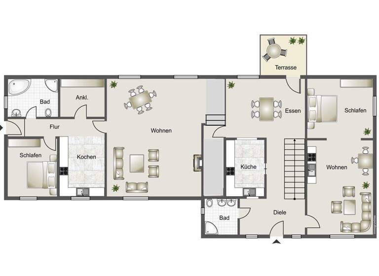 Mehrfamilienhaus zum Kauf 540.000 € 9 Zimmer 273 m² 2.568 m² Grundstück Kuschkow Märkische Heide / Kuschkow 15913