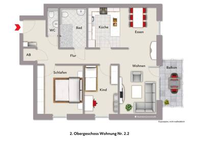 Wohnung zur Miete 1.015 € 3 Zimmer 86,4 m² 2. Geschoss frei ab 01.09.2025 Dülmen Dülmen 48249
