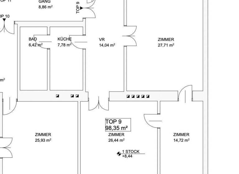 Wohnung zum Kauf 629.000 € 3 Zimmer 98 m² 1. Geschoss Wassergasse Wien 1030
