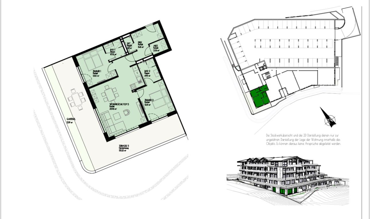 Terrassenwohnung zur Miete 2.924 € 3 Zimmer 86 m²<br/>Wohnfläche EG<br/>Geschoss ab sofort<br/>Verfügbarkeit Pirchmoos 1 Söll 6306