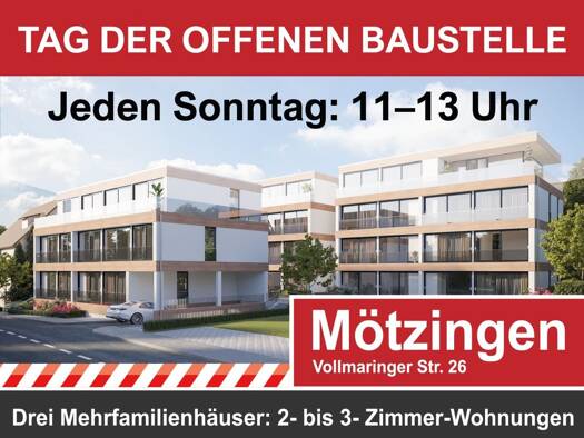 Wohnung zum Kauf - Erstbezug provisionsfrei 319.000 € 3 Zimmer 75,5 m² 1. Geschoss Mötzingen 71159
