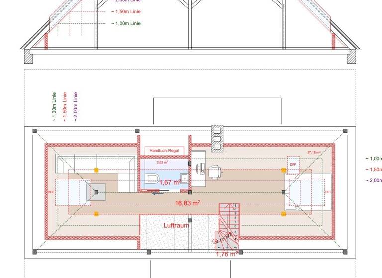 Maisonette zur Miete 1.205 € 4 Zimmer 105 m² Geschoss 2/2 frei ab 01.05.2026 Bad Belzig 14806